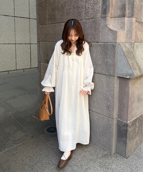 OLUN パンプス gather flat shoes/ギャザーフラットシューズ