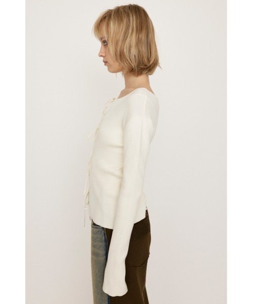 「SLY」 ニットカーディガン FREE ライトイエロー レディース_画像5