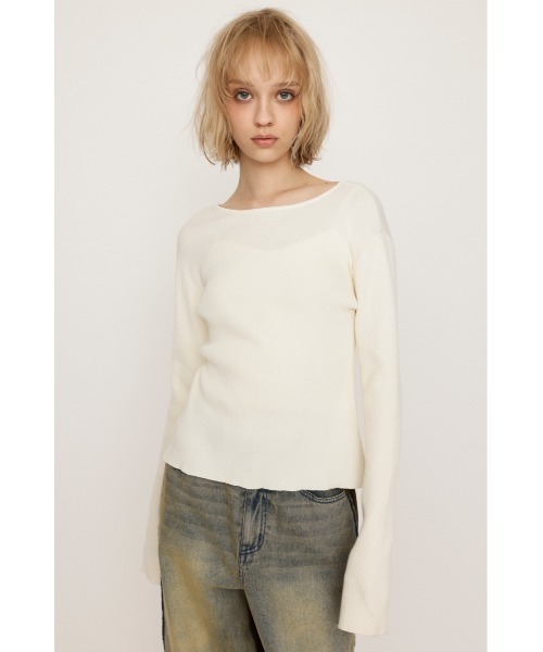 「SLY」 ニットカーディガン FREE ライトイエロー レディース_画像7