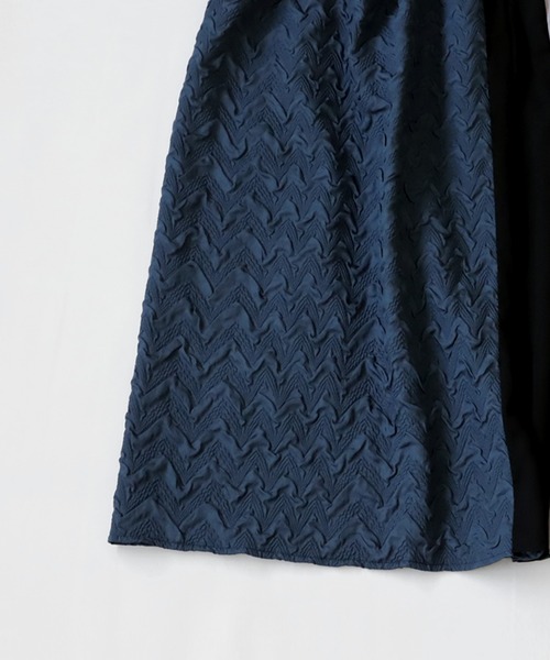 「antiqua」 ロングスカート FREE ネイビー レディース_画像7