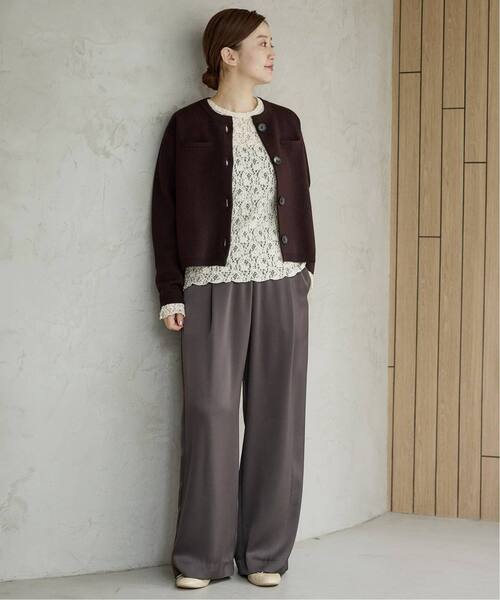 IENA（イエナ） tシャツ 「一部カラーWEB限定/追加3」Flowerストレッチ