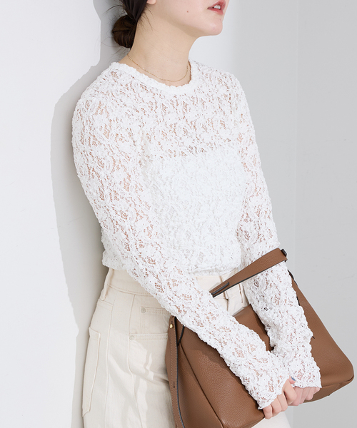 IENA（イエナ） tシャツ 「一部カラーWEB限定/追加3」Flowerストレッチ