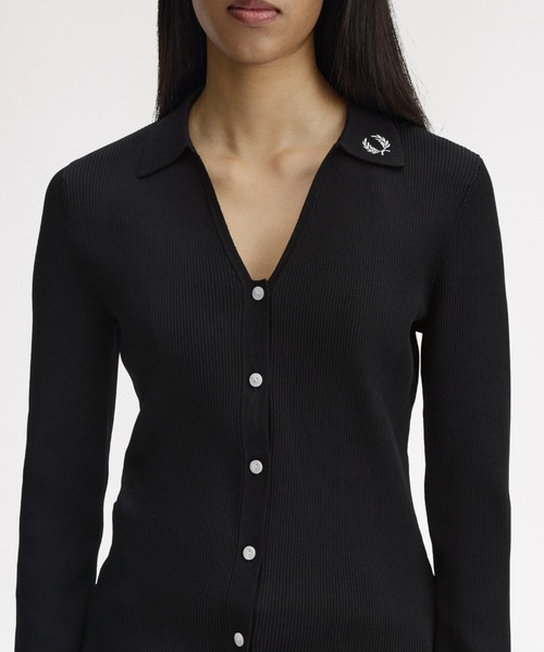 FRED PERRY（フレッドペリー） ニット セーター Ribbed Knitted Shirt