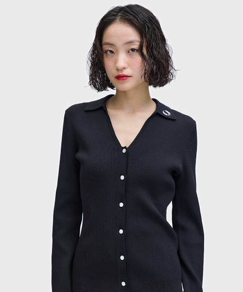 FRED PERRY（フレッドペリー） ニット セーター Ribbed Knitted Shirt