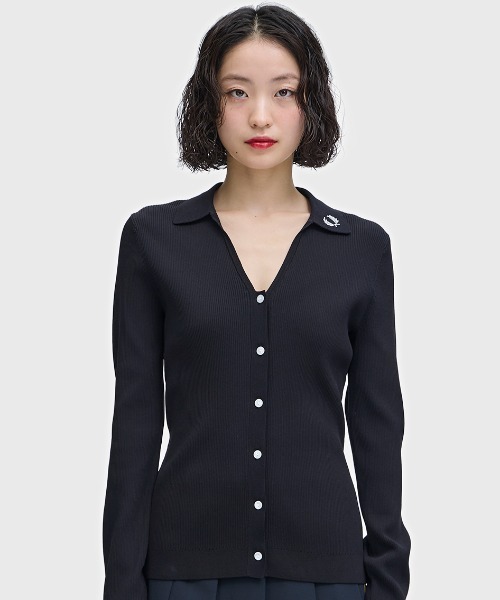FRED PERRY（フレッドペリー） ニット セーター Ribbed Knitted Shirt
