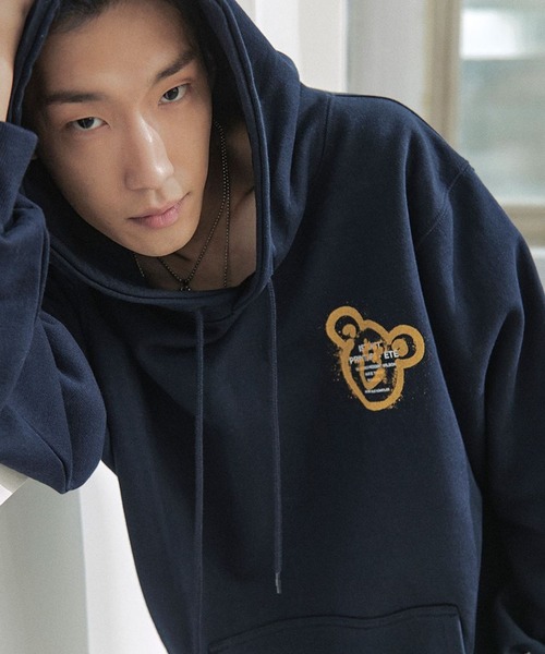 「ISTKUNST」 プルオーバーパーカー MEDIUM ライトグレー レディース_画像2