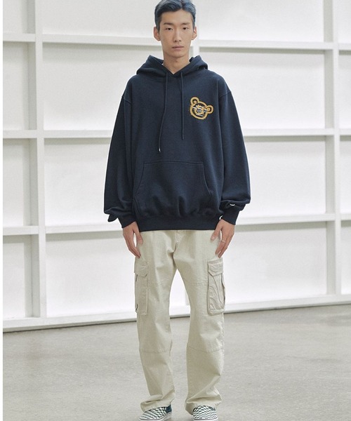 「ISTKUNST」 プルオーバーパーカー MEDIUM ライトグレー レディース_画像3