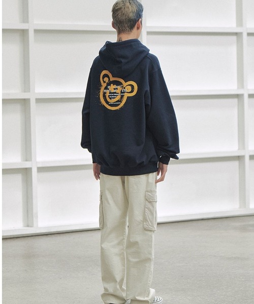 「ISTKUNST」 プルオーバーパーカー MEDIUM ライトグレー レディース_画像4