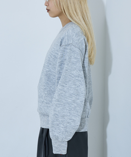 「NOMINE」 長袖ニット L ライトグレー レディース_画像4