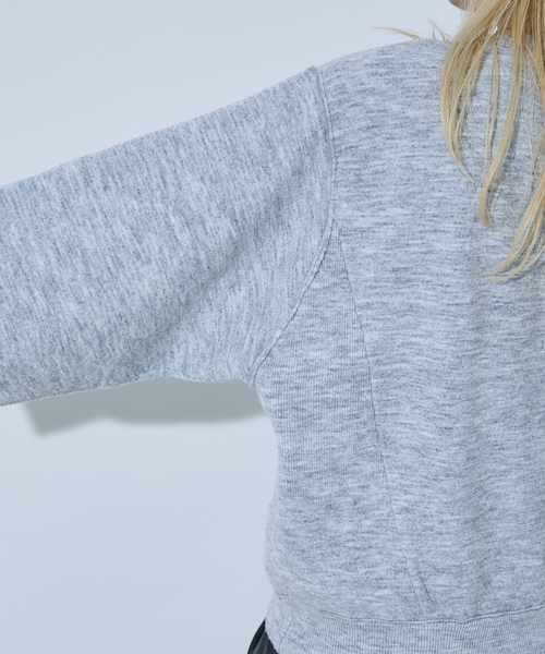 「NOMINE」 長袖ニット L ライトグレー レディース_画像9