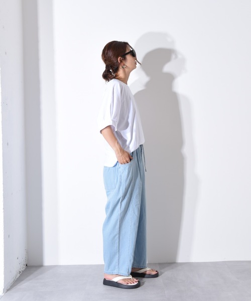 「CALIFORNIA OUTFITTERS」 デニムパンツ FREE ブルー レディース_画像4
