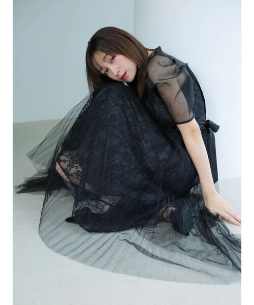 dazzlin（ダズリン） ドレス 「藤井サチコラボ」チュールレイヤード