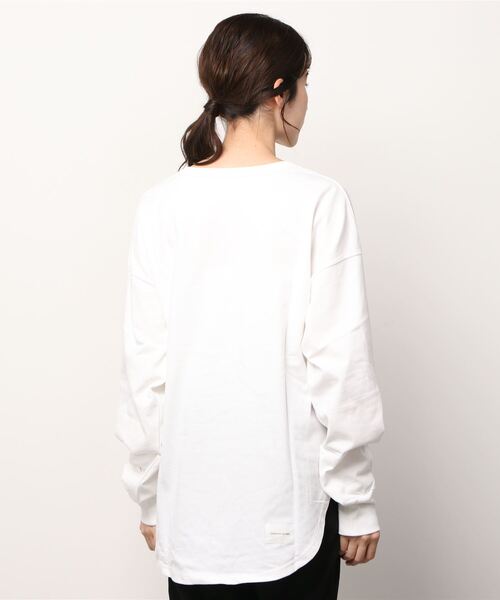 「CAROLINA GLASER」 長袖カットソー FREE ホワイト レディース_画像4