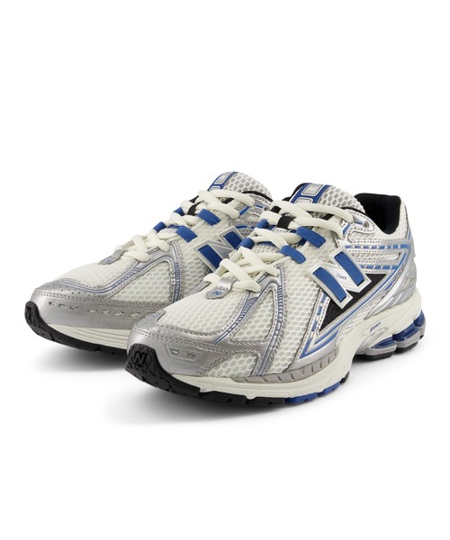 「New Balance」 ローカットスニーカー 26.0cm シルバー×ブルー メンズ_画像6