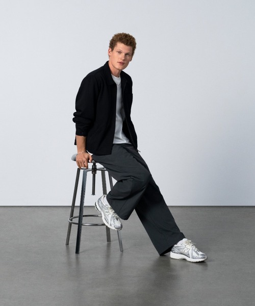 「New Balance」 ローカットスニーカー 26.0cm シルバー×ブルー メンズ_画像9