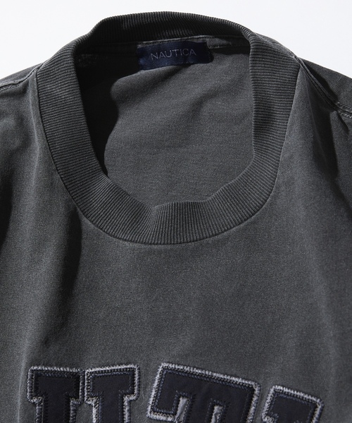 「NAUTICA」 半袖Tシャツ SMALL チャコールグレー メンズ_画像3