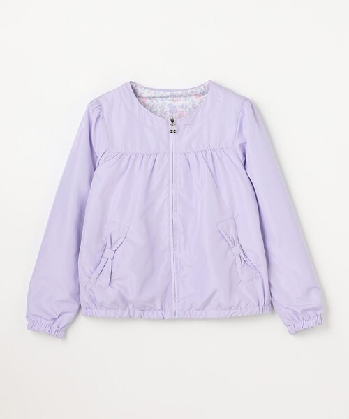 ブルゾン アウター 「フード取り外し可能」撥水加工リバーシブルゾン キッズ 子供服 女の子の画像