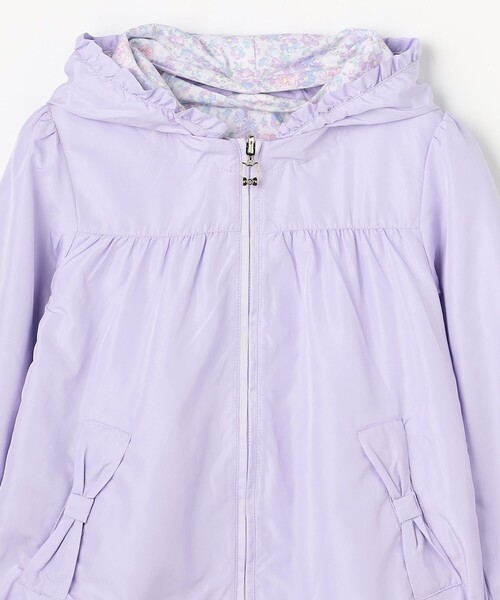 ブルゾン アウター 「フード取り外し可能」撥水加工リバーシブルゾン キッズ 子供服 女の子の画像