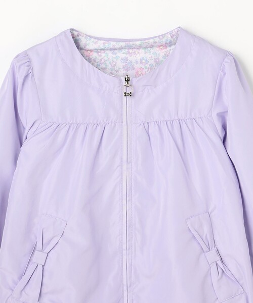 ブルゾン アウター 「フード取り外し可能」撥水加工リバーシブルゾン キッズ 子供服 女の子の画像