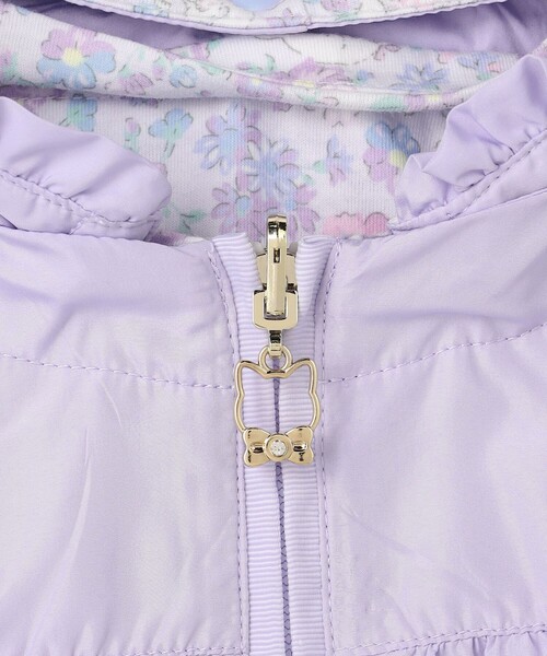 ブルゾン アウター 「フード取り外し可能」撥水加工リバーシブルゾン キッズ 子供服 女の子の画像