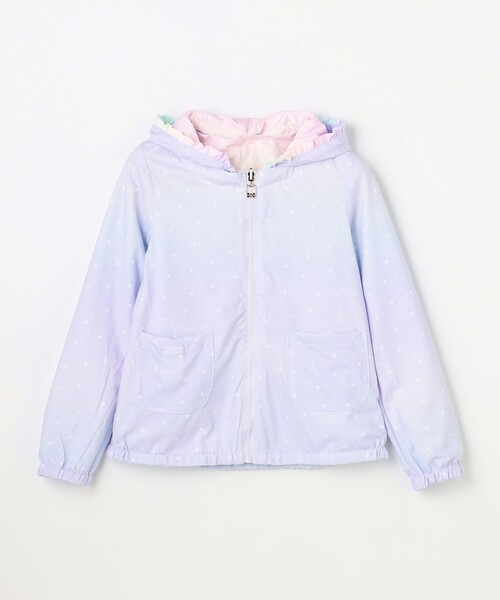 ブルゾン アウター 「フード取り外し可能」撥水加工リバーシブルゾン キッズ 子供服 女の子の画像
