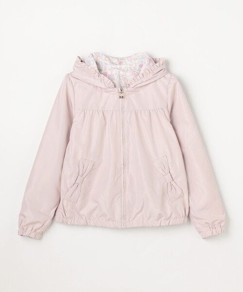 ブルゾン アウター 「フード取り外し可能」撥水加工リバーシブルゾン キッズ 子供服 女の子の画像