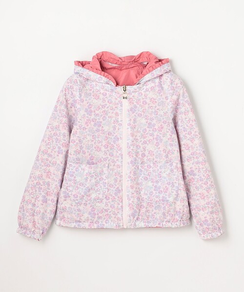 ブルゾン アウター 「フード取り外し可能」撥水加工リバーシブルゾン キッズ 子供服 女の子の画像