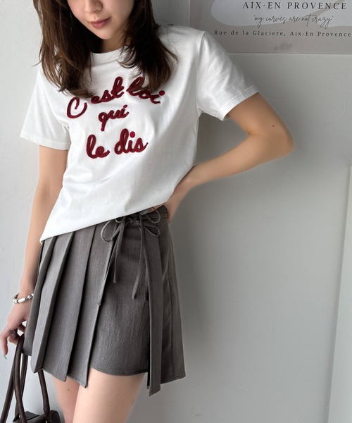 「mily bilet」 キュロット MEDIUM グレー レディース_画像3