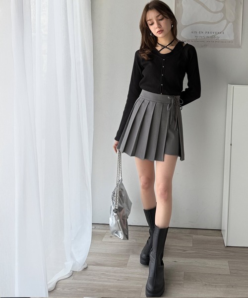 「mily bilet」 キュロット MEDIUM グレー レディース_画像4