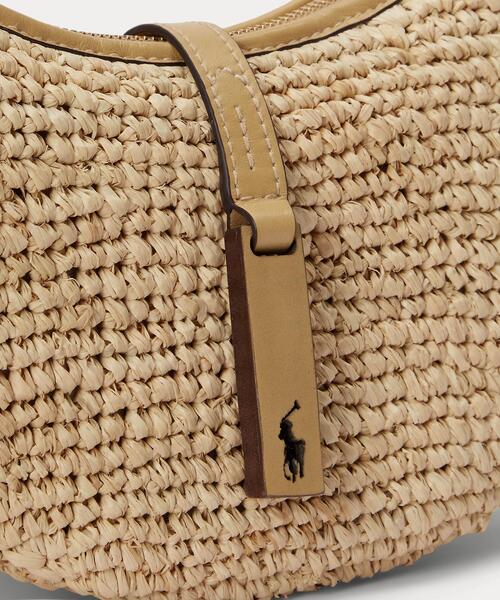 ショルダーバッグ バッグ Polo ID ラフィア ミニ ショルダー バッグ レディースの画像