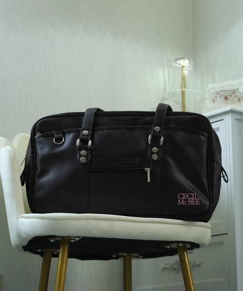 CECIL McBEE（セシルマクビー） ボストンバッグ 合皮スクールバッグ