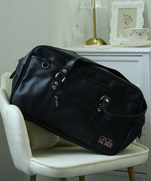 ほぼ未使用 セシルマクビー カバン CECIL McBEE（セシルマクビー） スクールバッグ 合皮 黒 茶 高校生