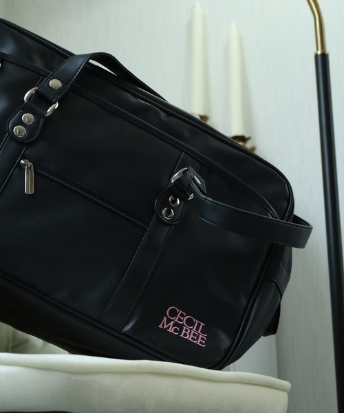 CECIL McBEE（セシルマクビー） ボストンバッグ 合皮スクールバッグ