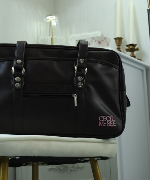 CECIL McBEE（セシルマクビー） ボストンバッグ 合皮スクールバッグ