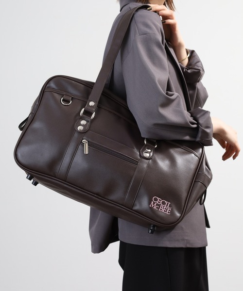 CECIL McBEE（セシルマクビー） ボストンバッグ 合皮スクールバッグ