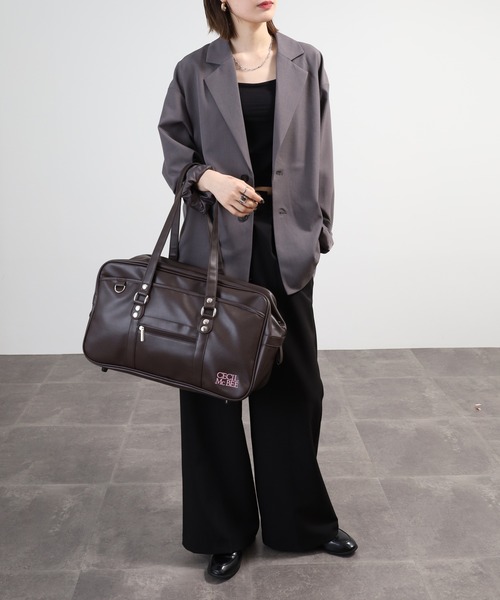 CECIL McBEE（セシルマクビー） ボストンバッグ 合皮スクールバッグ