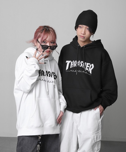 THRASHER（スラッシャー） プルオーバーパーカー LARGE ホワイト