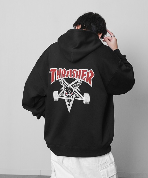 THRASHER（スラッシャー） プルオーバーパーカー LARGE ホワイト