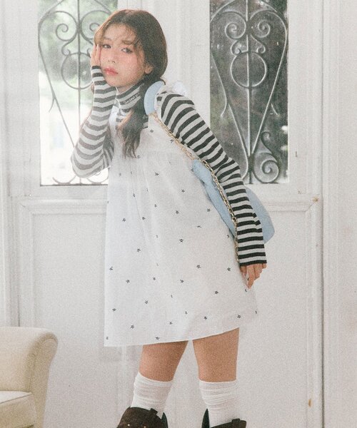 「OLIVE des OLIVE」 サロペットスカート FREE オフホワイト レディース_画像5