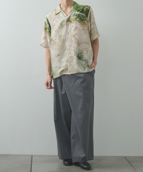 シャツ 「TAAKK/ターク」Silk Shirt メンズの画像