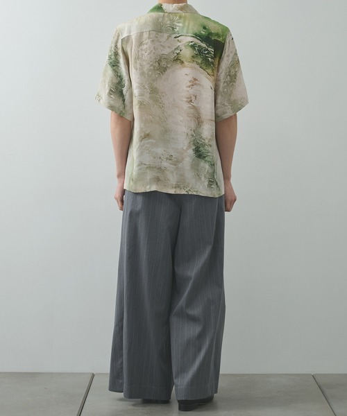 シャツ 「TAAKK/ターク」Silk Shirt メンズの画像