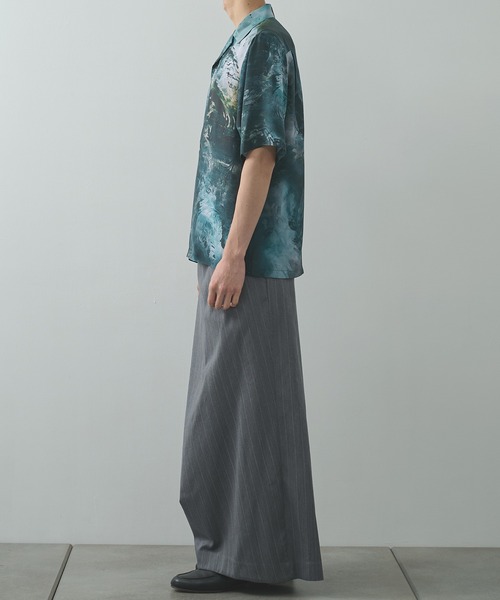 シャツ 「TAAKK/ターク」Silk Shirt メンズの画像