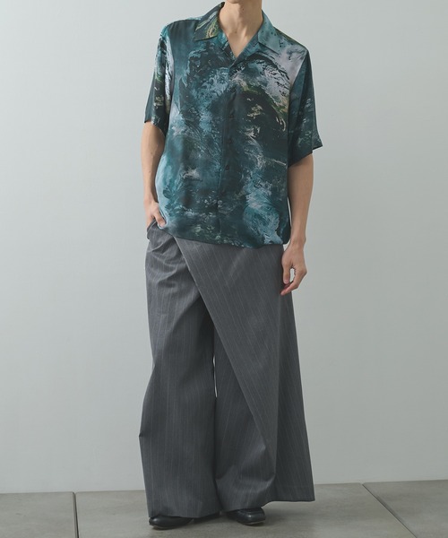 シャツ 「TAAKK/ターク」Silk Shirt メンズの画像