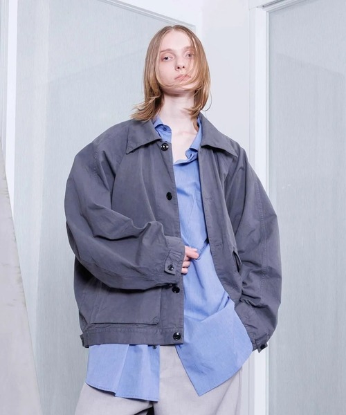 ブルゾン アウター 「VOAAOV」WEATHER CLOTH GARMENT DYE Oversize Blouson メンズ レディースの画像