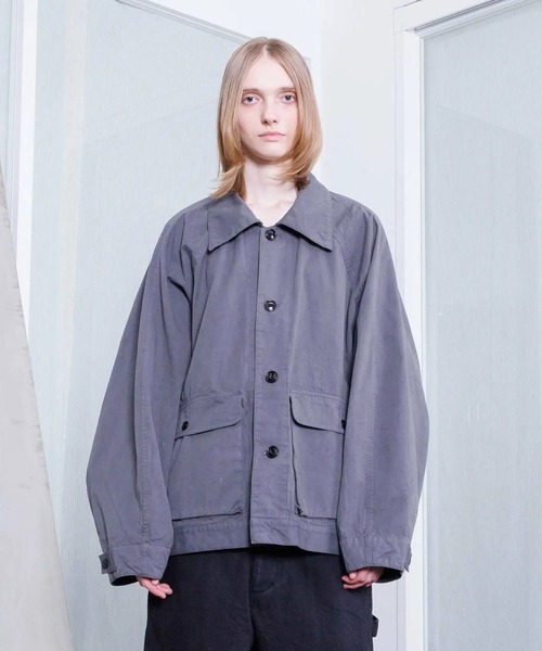 ブルゾン アウター 「VOAAOV」WEATHER CLOTH GARMENT DYE Oversize Blouson メンズ レディースの画像