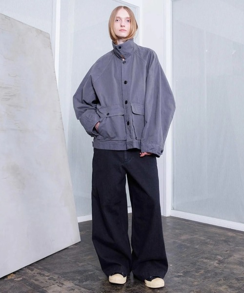 ブルゾン アウター 「VOAAOV」WEATHER CLOTH GARMENT DYE Oversize Blouson メンズ レディースの画像