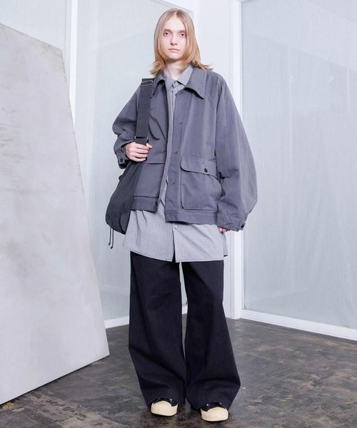 ブルゾン アウター 「VOAAOV」WEATHER CLOTH GARMENT DYE Oversize Blouson メンズ レディースの画像