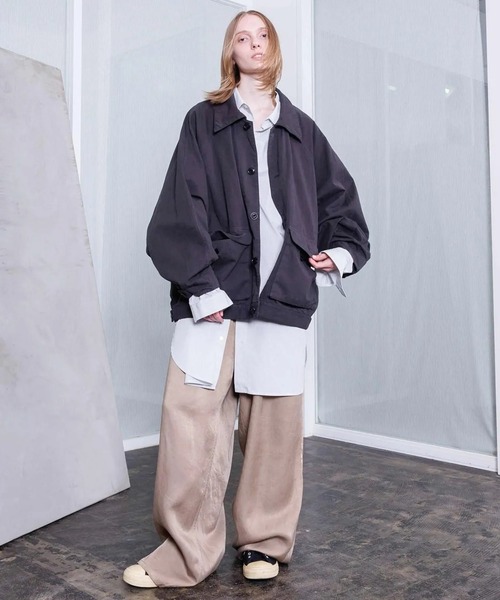 ブルゾン アウター 「VOAAOV」WEATHER CLOTH GARMENT DYE Oversize Blouson メンズ レディースの画像