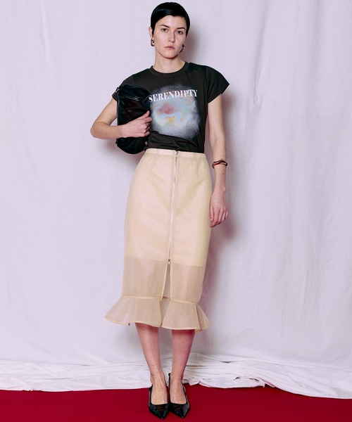 MAISON SPECIAL（メゾンスペシャル） スカート Sheer Bonded Ruffle