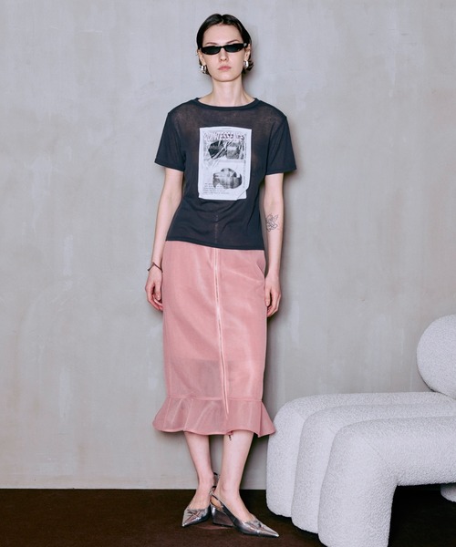 MAISON SPECIAL（メゾンスペシャル） スカート Sheer Bonded Ruffle